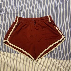 Outdoor Voices Maroon Athletic Shorts